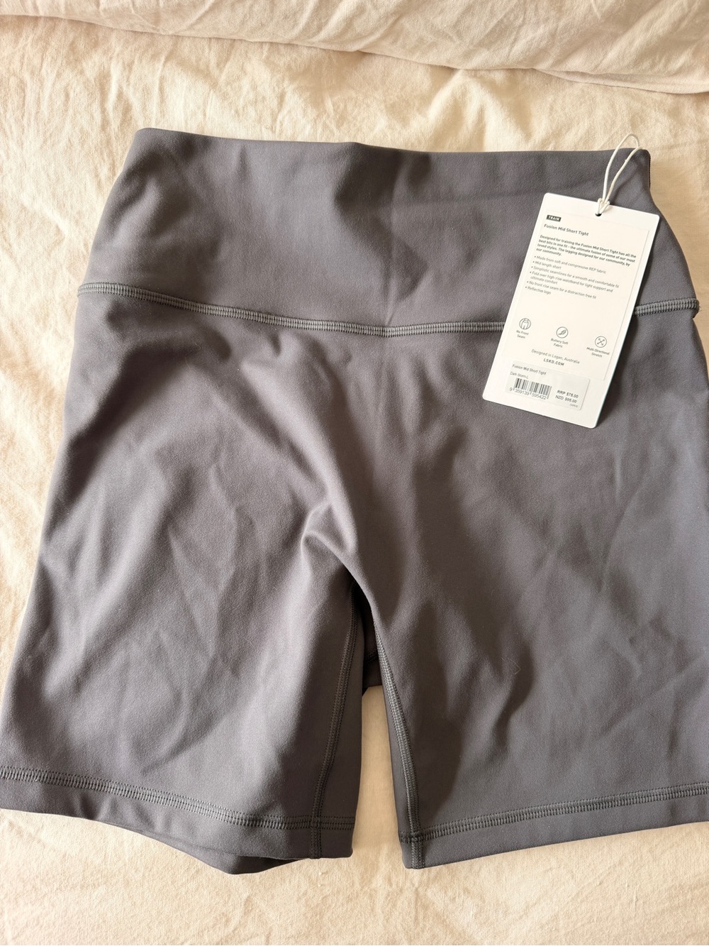 LSKD Gray Fusion 6” High Rise Biker Short *NEW*